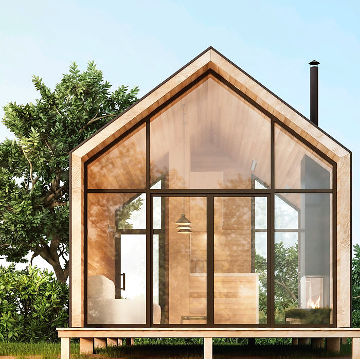 3D-Entwurf eines Tiny House